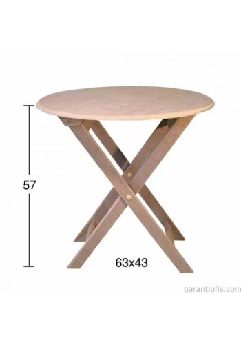 Hobi-Art SP 541 Ham Ahşap Dekoratif Sehpa