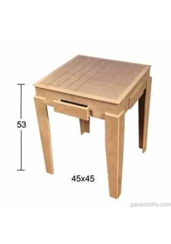 Hobi-Art SP 556 Ham Ahşap Dekoratif Sehpa