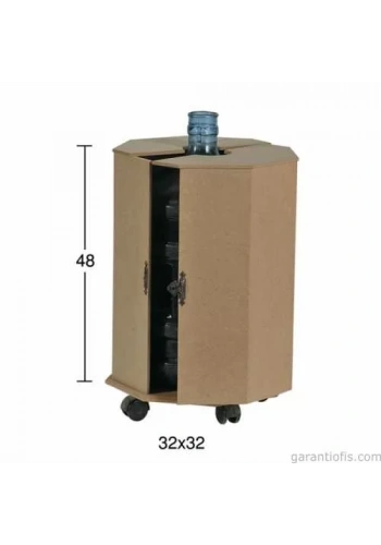 Hobi-Art D 57 Boyanabilir Ahşap Damacana Dolabı