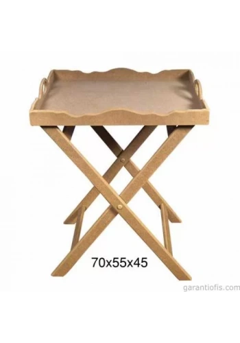 Hobi-Art T 733 Ahşap Dekoratif Tepsi Obje (Simitçi Sehpası)