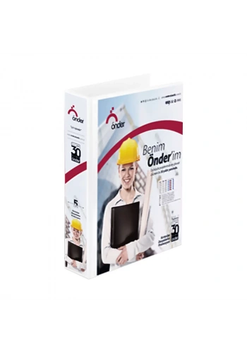 ÖNDER 2017-5 4 HALKALI D MEKANİZMALI KLASÖR A4 70mm BEYAZ