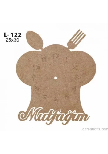 Hobi-Art L 122 Dekoratif Ahşap Saat