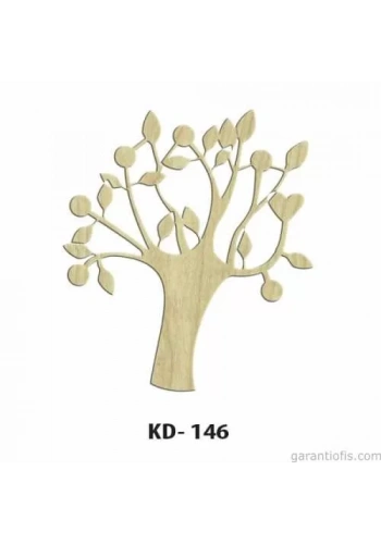 Hobi-Art KD 146 - Ağaç Figürlü Dekoratif Mini Ahşap Obje