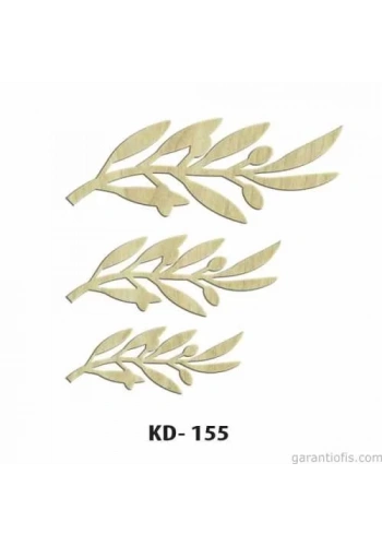 Hobi-Art KD 155 - Zeytin Dalı Figürlü Dekoratif Mini Ahşap Obje