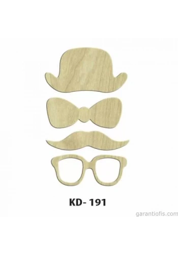 Hobi-Art KD 191 Dekoratif Mini Ahşap Obje