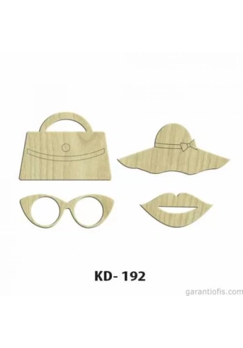 Hobi-Art KD 192 Dekoratif Mini Ahşap Obje