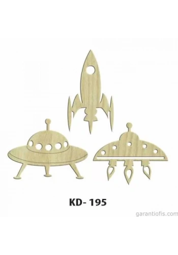 Hobi-Art KD 195 Dekoratif Mini Ahşap Obje