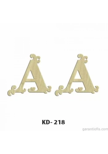 Hobi-Art KD 218 Dekoratif Mini Ahşap Harfler (A Harfi)