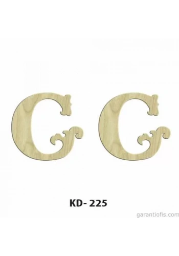 Hobi-Art KD 225 Dekoratif Mini Ahşap Harfler (G Harfi)