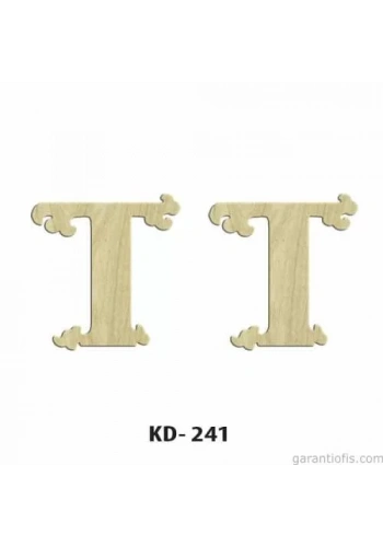 Hobi-Art KD 241 Dekoratif Mini Ahşap Harfler (T Harfi)