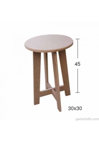 Hobi-Art İB 11 Dekoratif Ahşap Tabure