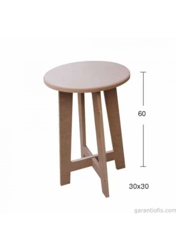 Hobi-Art İB 12 Dekoratif Ahşap Tabure