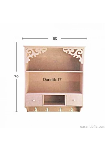 Hobi-Art İB 19 Dekoratif Ahşap Raf