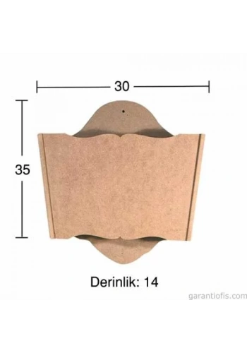 Hobi-Art KP 121 Dekoratif Ahşap Obje