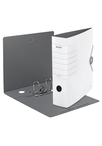 Leitz 1112 Solid Beyaz Lastikli Geniş Klasör