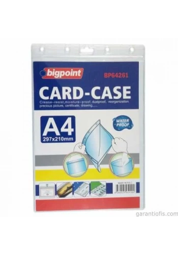 Bigpoint BP64261 Dikey A4 Kilitli Kart Poşeti