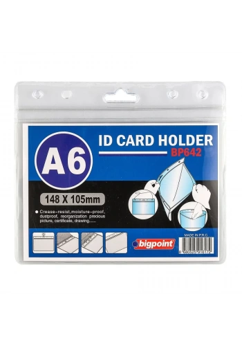 Bigpoint BP642 Kilitli Kart Poşeti Yatay 148x105mm (10 lu)