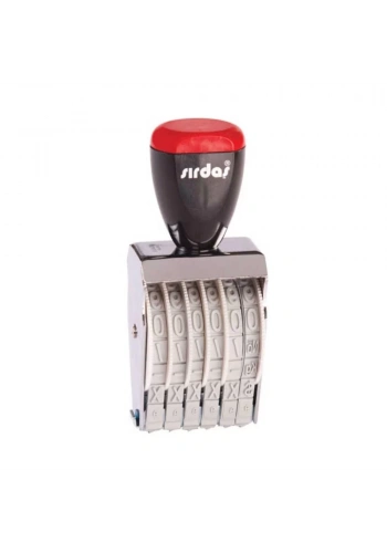 Sırdaş 6 Haneli Elle Çevirmeli Numaratör 9mm (1596)