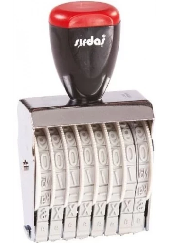 Sırdaş 8 Haneli Elle Çevirmeli Numaratör 9mm (1598)