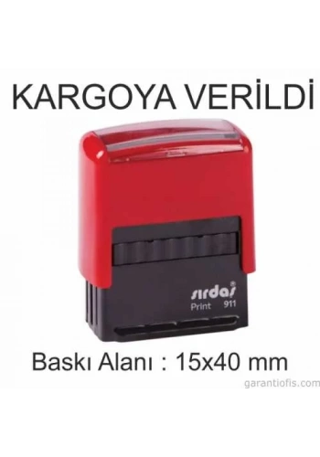 Sırdaş Otomatik KARGOYA VERİLDİ Yazılı Kaşe