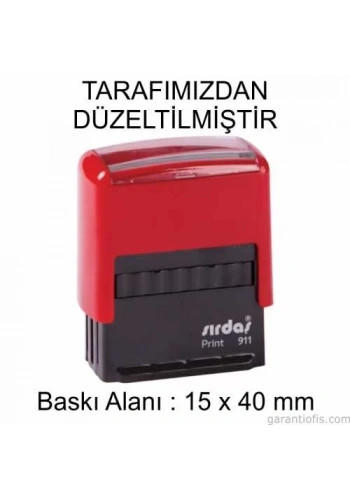 Sırdaş Otomatik Tarafımızdan DÜZELTİLMİŞTİR Yazılı Kaşe