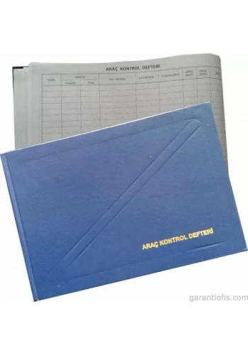 Dilman Ciltli Araç Kayıt Defteri (Araç Kontrol Defteri - 96 Yaprak)