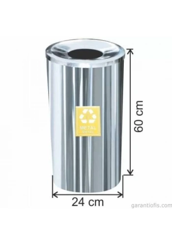 Garanti Metal 1802 Metal İçin Geri Dönüşüm Çöp Kovası (27 Litre)