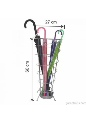 Garanti Metal 1908 Parlak Krom Şemsiyelik