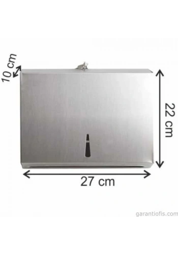 Garanti Metal 7195 Paslanmaz Çelik Z Katlama Havlu Dispenseri (Havlu Aparatı)