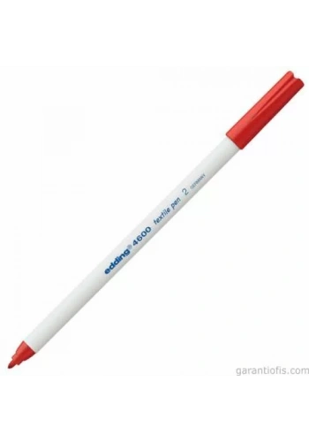 Edding 4600 Kırmızı Kumaş Boyama Kalemi (T-Shirt/Tekstil Pen)