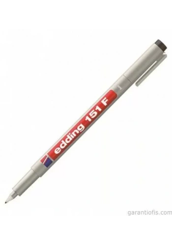 Edding 151 F Siyah Asetat Kalemi (Silinebilir Mürekkep)