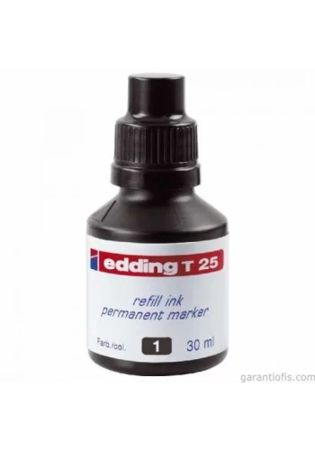 Edding T25 Siyah Yedek Mürekkep (30 ml)