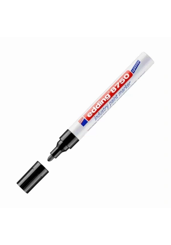 Edding 8750 Siyah Yağlı ve Tozlu Zemin İçin Endüstri Boya Kalemi (Paint Marker)