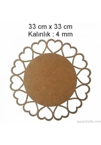 Hobi-Art L 273 Dekoratif Lazer Kesim Kalpli Ahşap Supla