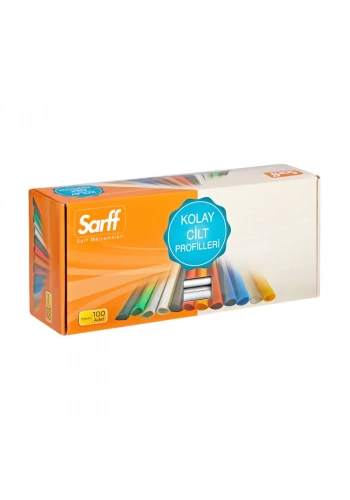 SARFF OVAL DOSYA SIRTLIĞI 10mm BEYAZ 100LÜ (15203008)