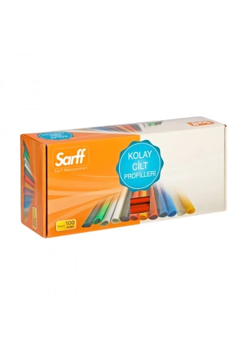 SARFF OVAL DOSYA SIRTLIĞI 10mm KIRMIZI 100LÜ (15203011)