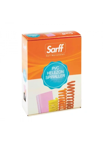 SARFF HELEZON PLASTİK SPİRAL 4/1 16mm ŞEFFAF 100LÜ (15210030)