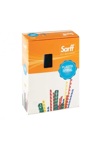 SARFF PLASTİK SPİRAL 18mm MAVİ 100LÜ (15312043)