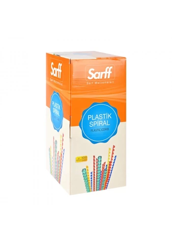 SARFF PLASTİK SPİRAL 20mm SİYAH 100LÜ (15312052)