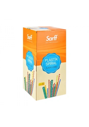 SARFF PLASTİK SPİRAL 25mm BEYAZ 50Lİ (15312061)