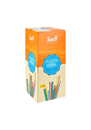 SARFF PLASTİK SPİRAL 32mm MAVİ 50Lİ (15312073)