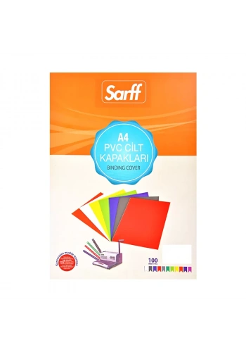 SARFF PVC CİLT KAPAĞI A4 160mic BEYAZ 100LÜ (15201012)
