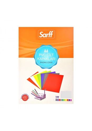 SARFF BUZLU PVC CİLT KAPAĞI A4 160mic ŞEFFAF 100LÜ (15201004)