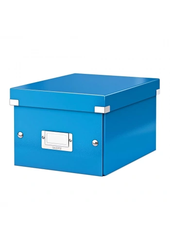Leitz 6043 WOW Metalik Mavi Küçük Boy Saklama Kutusu