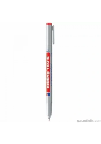 Edding 150 S Kırmızı Asetat Kalemi (Silinebilir Mürekkep)