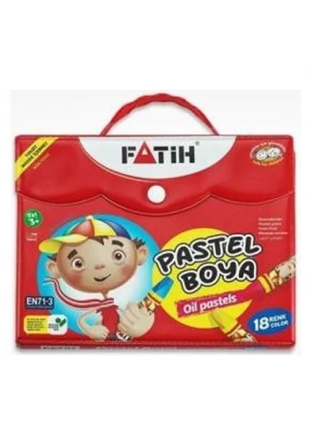 Fatih Pastel Boya 18 Renk Çantalı