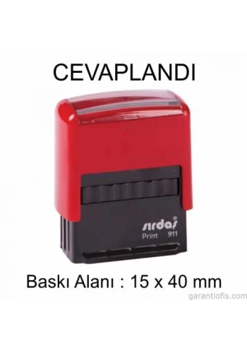 Sırdaş Otomatik CEVAPLANDI Yazılı Kaşe