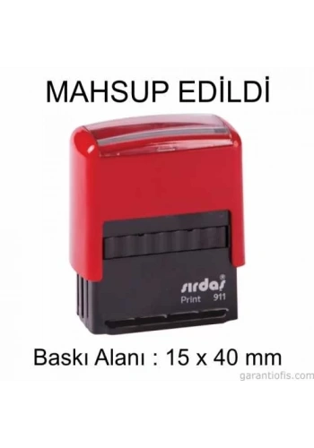 Sırdaş Otomatik Mahsup Edildi Yazılı Kaşe