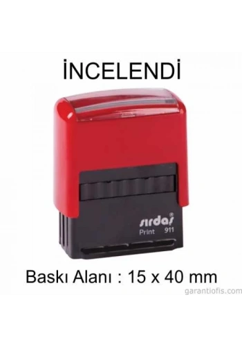 Sırdaş Otomatik İNCELENDİ Yazılı Kaşe