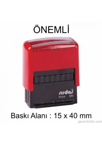 Sırdaş Otomatik ÖNEMLİ Yazılı Kaşe